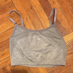 Gymshark Seamless Crop Bralette in Taupe Gray